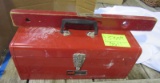 toolbox with level and tools