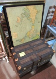 trunk, 2 maps and mirro