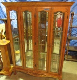 glass display china cabinet