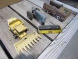 2 toy tractors