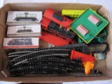 2 boxes of train set items