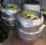 3 beer kegs