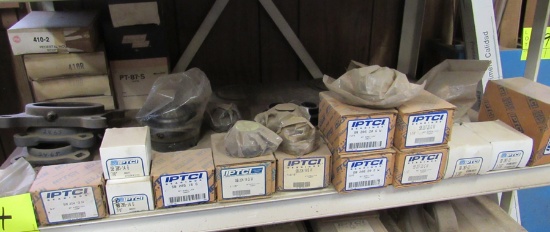 shelf of new parts, bearing inserts