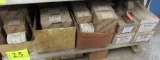 shelf of new parts, housing pillow blocks, 4-bolt flanges