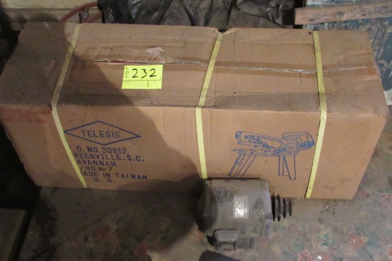 metal band saw in box