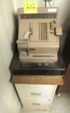 cash register and file cabinet