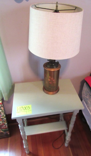 Night Stand and Lamp