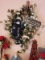 wreath and Christmas décor