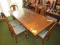 antique dining room table and chair set