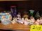 shelf of cups and figurines