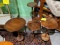 4 wooden plant stands