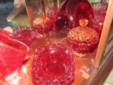 red glass set