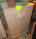 plastic cabinet and contents