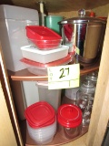 kitchen items in lazy susan