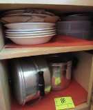 pots, dishes
