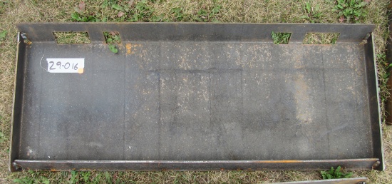 skid loader weldable quick attach plates