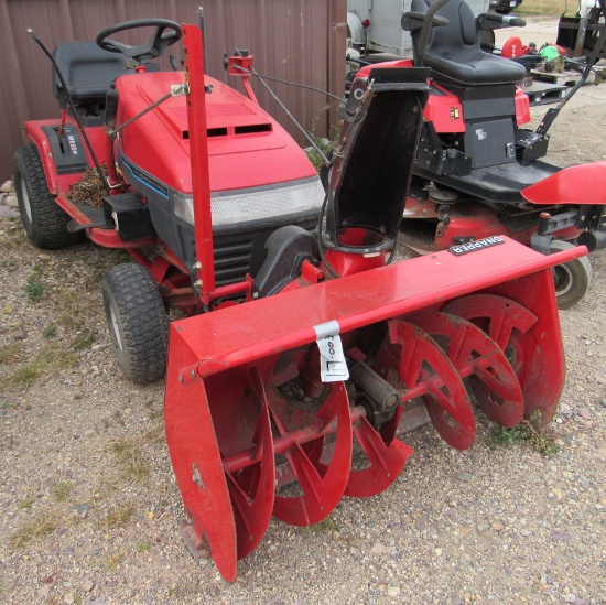 Snapper LE1642H Rider Mower w/ Snow Blower Attached