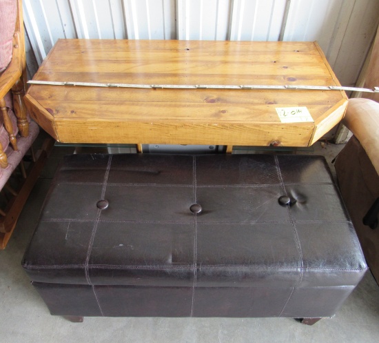 TV Stand, Table, Leather Bench