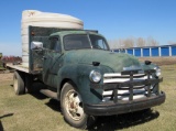 1953 Chevy 2 ton flatbed truck w/hoist, tank w/transfer pump