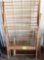 3 wooden clothes racks