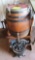 Wood churn, sausage press