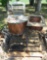 copper ringer washing machine, 2 old sewing machine frames