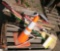 misc yard tools, push mower, cone