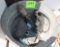 metal wash tub, cords, bird house, light