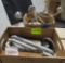 Detachable shower head, misc kitchen utensils, metal chandelier