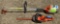Black an Decker electric hedge trimmer, Stihl gas weed whip