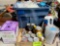 2 boxes of chemicals, paint