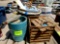 ice cream maker, wooden egg crate, 3 baskets
