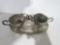 silver plated cream & sugar