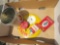 Muriel senators cigar tin, thermometer, misc