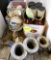 Misc. household items, flower pots, hanging lamp