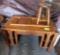 wooden stool, wooden folded chair, 48r28r32in wooden desk