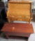 roll top desk, piano bench