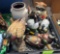 ducks, geese, milk tin