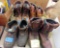 4 boots, shoe bag