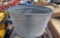 tin buckets, cleaning brooms