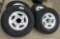 8 Lug Wheels and tires, LT265/75r16 Set of 4