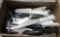 box of knives, commercial, salt and pepper shakers, misc serving tools