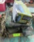camo roof cargo pack, camo camping chairs, gear