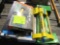 nelson rain pulse 85 area sprinkler, torelli 9in electric string trimmer, bird feeder