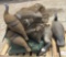 duck, geese, turkey decoys, boots, misc