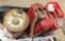metal gas cans, bag chair