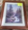 deer in forest print picture