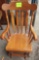 wooden rocking chair