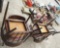 5 matching wooden chairs