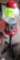 red metal gumball machine w- stand